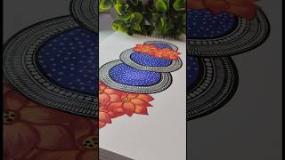 Flower mandala  Simple mandala 🌺✨ art shorts flowerart mandalaart painting artist [upl. by Akira185]