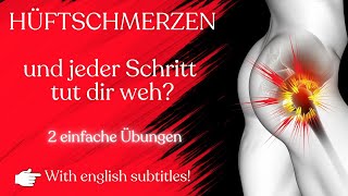 Übungen bei Hüftschmerzen  Hüftbeuger dehnen  hilft gerade auch bei Koxarthrose [upl. by Barra]