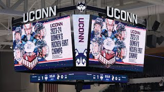 Chris MacKenzie UConn womens hockey postgame press conference Northeastern  3924 [upl. by Laise]