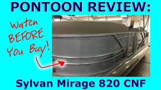 Fishing Pontoon Review Sylvan Mirage 820 Fish [upl. by Ahsuatan612]