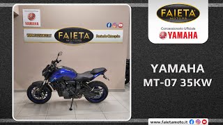 Faieta Motors Usato  Yamaha MT07 35KW  Anno 2022 [upl. by Wernher899]