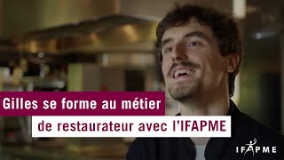 Gilles se forme au métier de cuisinier en alternance avec lIFAPME [upl. by Rolando]