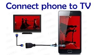 Connect your cell phone to TV MHL to watch Live TV or play video games [upl. by Neerbas286]