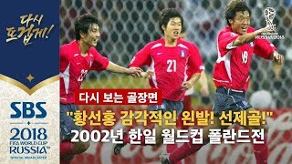 quot황선홍 감각적인 왼발 발리슛 선제골 터집니다quot 2002년 한일 월드컵 폴란드전 다시 보는 골장면  SBS  2018 러시아 월드컵 [upl. by Aerdnac]