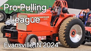 Lucas Pro Pulling League Evansville IN event 2024 tractorpull [upl. by Melloney]