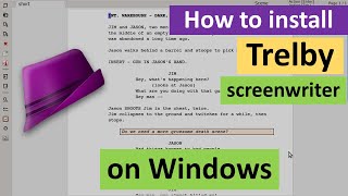 How to install Trelby screenwriter on Windows [upl. by Aicilev273]