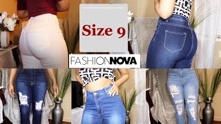 Fashion Nova jeans size 9 Reviewtry on haul  Jackets 2021 [upl. by Dix348]