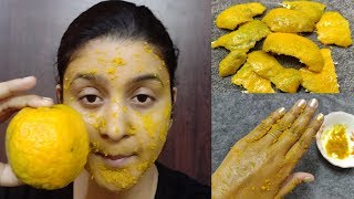 Orange Peel Off Mask for skin whitening and glowing skinOrganic Face mask [upl. by Joappa]