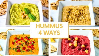 How to make Hummus  4 Ways [upl. by Archibold223]