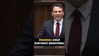 Sikorski chce zgrywać bohatera Sławomir Mentzen szorts [upl. by Siskind787]