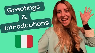 Italian for beginners GREETINGS amp INTRODUCTIONS Learn ITALIAN [upl. by Regdirb]