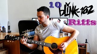 10 Amazing Blink182 Riffs You Should Know Acoustic Style [upl. by Breen]