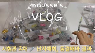 난임 VLOG 시험관 2차 브이로그💉  10일 넘어가는 과배란 기간😱 난자채취  한큐주스 효과  대충격의 수정란 수 😭 내 마음대로 되지 않는 시험관 [upl. by Hillinck]