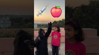 Injecao Do Gorila 🦍🦧🐵🐒💉🍎KritikachannelShortsinjectionfunnycomadydoctorfunnymomentsfunnyvideo [upl. by Ahsiat328]