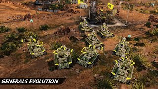 Generals Evolution  Tank vs Stealth Brutal AI  Tournament Desert [upl. by Westerfield26]