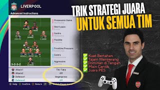 SATU FORMASI UNTUK SEMUA TIM COCOK UNTUK KOMPETISI PES EFOOTBALL 2023 [upl. by Mariande867]