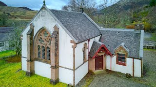 Video Tour of Church for Sale Crianlarich Argyll Scotland [upl. by Brett]