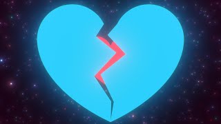 Broken Heart Breaking Split Cracked Love Symbol Sign Breakup Tunnel 4K Video Effects HD Background [upl. by Eneres]