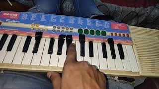 Hata ghatiya hirvya bangdya Marathi song Piano video tutorial [upl. by Aytac]