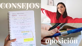 10 consejos para estudiar oposiciones y APROBAR ✅  Así he sacado plaza de A1 A2 y C1 [upl. by Sailesh]