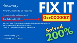 How to Fix Error 0xc0000001 in Windows 10117  BEST FIX 2022 [upl. by Aihsenek303]