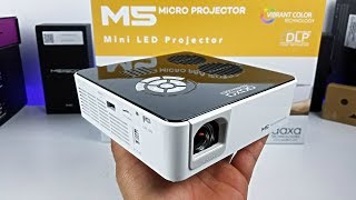 AAXA M5 Micro  Worlds Brightest Pico Battery Projector [upl. by Swart992]