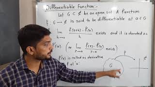 Complex Analysis  Unit 1  Lecture 37  Definition of Differentiable Function [upl. by Livia]