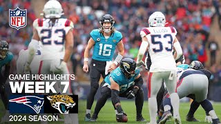 New England Patriots vs Jacksonville Jaguars  2024 Week 7 Game Highlights [upl. by Enyahs]