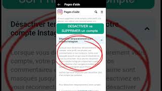 Comment supprimer un compte Instagram ou le désactiver [upl. by Nuaj]