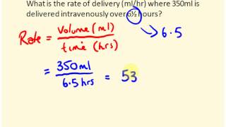 IV rate calculations for nurses  dosage calculations [upl. by Ettennat]