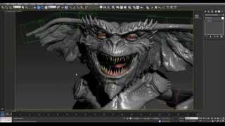 Gremlin 3D Model  Full Rig Test 3ds MAX [upl. by Triplett]