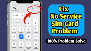 How to Fix No Service SIM Card Problem On Android Latest Update 2024  SIM Card No Service [upl. by Leakim]