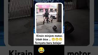 Minjem kirain udah bisa  funnyvideo nabrakmobil ngakak [upl. by Woodberry516]