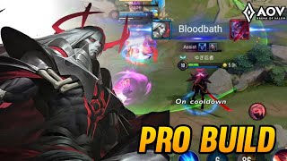 AoV  VOLKATH GAMEPLAY  PRO BUILD  ARENA OF VALOR [upl. by Yrelav]