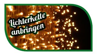 LED Lichterkette anbringen  clever montieren an der Regenrinne  Weihnachtsdeko [upl. by Blatt]