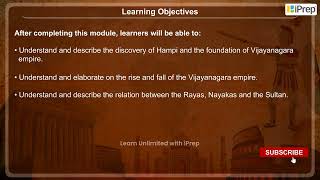 Objectives  An Imperial Capital  Vijayanagara  History  Class 12  iPrep [upl. by Eenitsed]