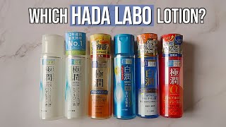 GUIDE TO HADA LABO LOTIONS 💧 How to choose the BEST Hada Labo Lotion for you Skin Type [upl. by Estele119]