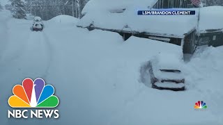 Massive Storm Brings BlizzardLike Conditions To West Coast [upl. by Bate]