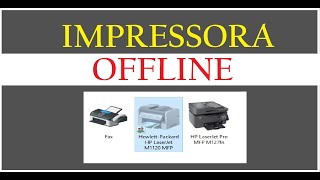 IMPRESSORA OFFLINE E NÃO IMPRIME [upl. by Lidia282]