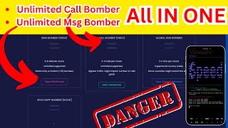 Unlimited Call bomber  Unlimited message Bomber  Dangerous Prank Ever ❗❗❗  Cybersecurity [upl. by Yllus]