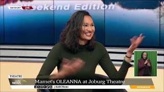 THEATRE  James Ngcobo takes on Mamets OLEANNA at Joburg Theatre [upl. by Groark172]