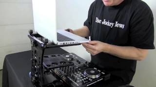 Ultimate Support Hyperstation Laptop Stand Review by John Young of the Disc Jockey News [upl. by Netaf]