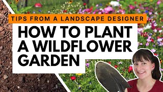 How to start a wildflower garden 💐 Advice from a landscape designer [upl. by Nottirb661]