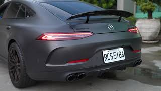 MercedesAMG GT 43 4Door Coupe Fi EXHAUST [upl. by Cohleen]