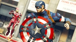 Iron Man VS Captain America amp Bucky in Hindi Fight SceneHindiCaptain America Civil War Movie Clip HD [upl. by Ayam]