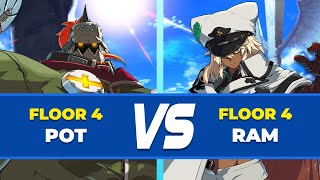 GGST Floor 4 ▶ Potemkin vs Ramlethal  Low Level Gameplay [upl. by Greenland]