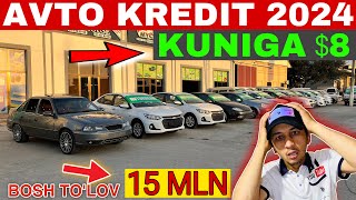 AVTO KREDIT 2024 YILLIK 14 BOSH TOLOV 20 YANGI MOSHINALAR KELDI… [upl. by Tate]