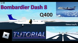 Roblox Plane Crazy  How to build a Bombardier Dash 8  Q400 [upl. by Wiley]