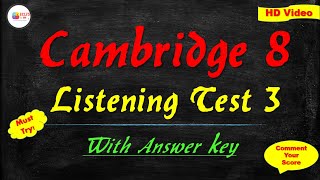 Cambridge 8 IELTS Listening Practice Test 3 amp Answers  Rented properties Customers Requirements [upl. by Oscar651]