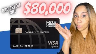 🤫80000 Navy Federal Credit Card Flagship Visa Secret To Get This Card With Bad Credit 2023￼￼ [upl. by Leggett940]